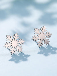 Fashion Snowflake Stud Earrings Christmas Earrings