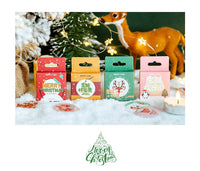 45PCS/PACK Christmas Snow Sticker