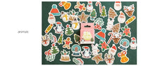 45PCS/PACK Christmas Snow Sticker