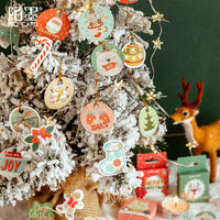 45PCS/PACK Christmas Snow Sticker