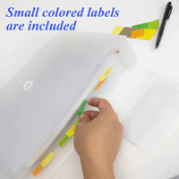 Expanding File Letter Size Translucent Poly 13-Pocket