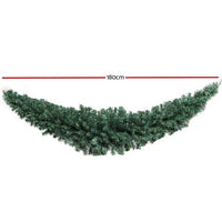 Jingle Jollys 1.8m Christmas Garland Xmas Decorations Green Wedding