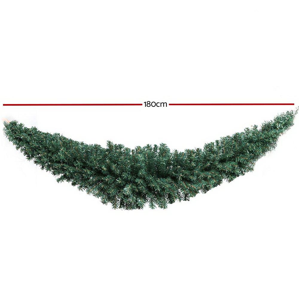 Jingle Jollys 1.8m Christmas Garland Xmas Decorations Green Wedding