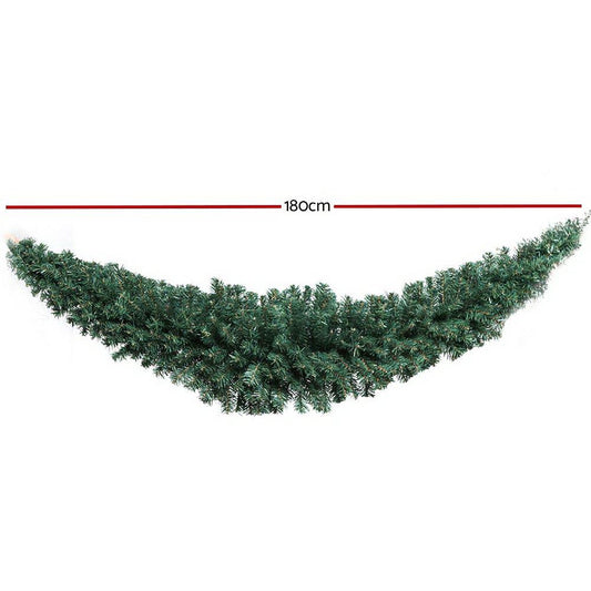 Jingle Jollys 1.8m Christmas Garland Xmas Decorations Green Wedding