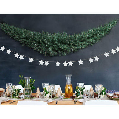 Jingle Jollys 1.8m Christmas Garland Xmas Decorations Green Wedding