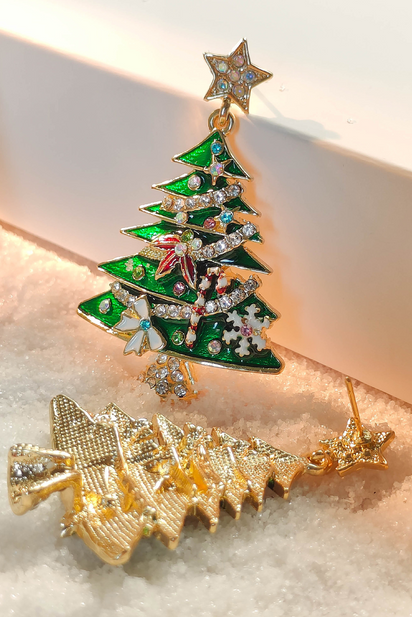 Anne Star Christmas Tree Earrings