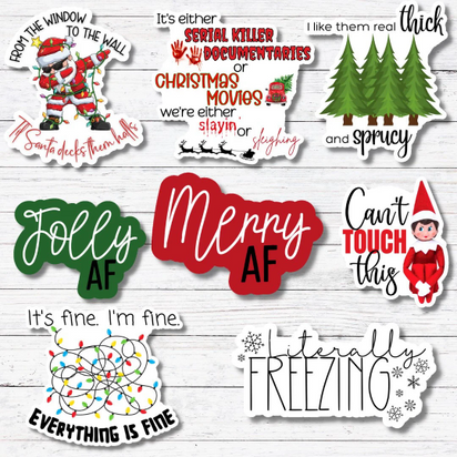 It’s Fine-Funny Holiday Sticker/Magnet