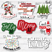 It’s Fine-Funny Holiday Sticker/Magnet