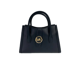 Michael Kors Gabby Small Black Leather Satchel Bag